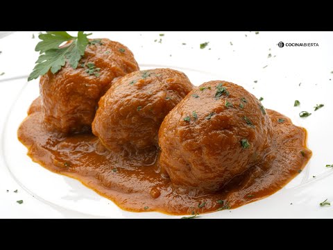 Albóndigas con salsa de cebolla, una receta de Karlos Arguiñano