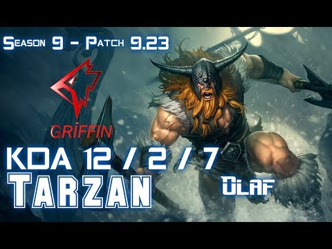 GRF Tarzan OLAF vs REK'SAI Jungle - Patch 9.23 KR Ranked