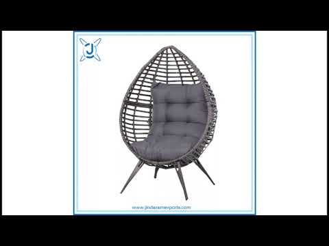 luxury garden patio outdoor furniture braid rope single sofa chair for resorts