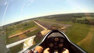preview picture of video 'Grob 103 crosscountry soaring simulated rope break'