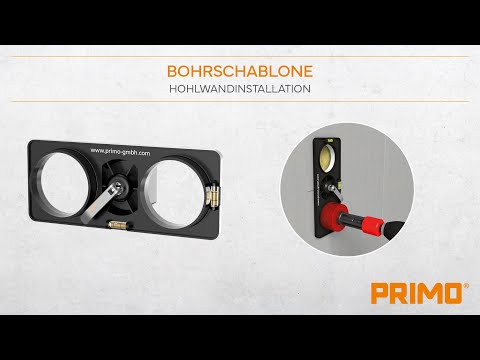 P102 Bohrschablone für Hohlwanddose mit Kunststoffbuchse