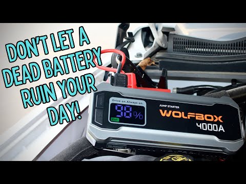 WOLFBOX 4000 amp Jump Starter Review | No more jumper cables | Charge your device on the go!