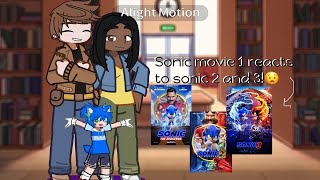 Sonic movie 1 reacts to sonic 2 and 3! || part 1/2 ||  No ships || 💙🦔