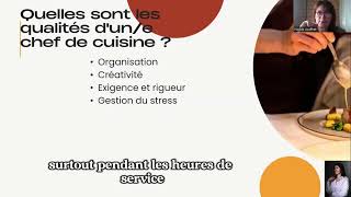 Les qualités d'un chef de cuisine