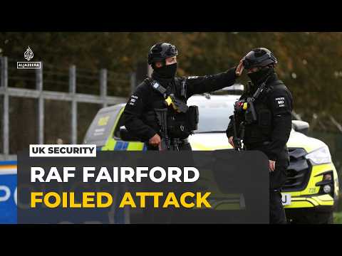 RAF Fairford cordon remains as police investigate suspected foiled attack