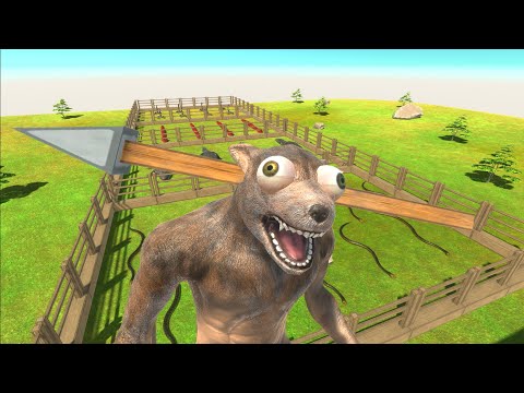 Ballista throws units into deadly animal cages - Animal Revolt Battle Simulator
