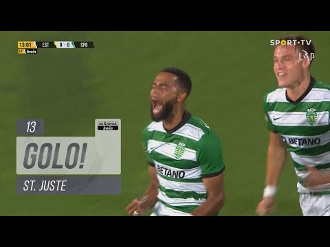 Goal | Golo St. Juste: Estoril Praia 0-(1) Sporting (Liga 22/23 #5)