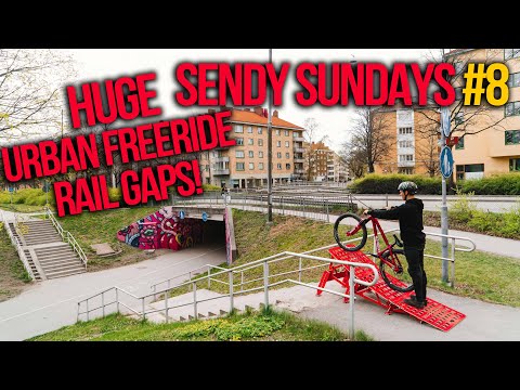 HUGE URBAN MTB FREERIDE, RAIL GAPS & KICKER RAMP SENDS! SENDY SUNDAYS#8