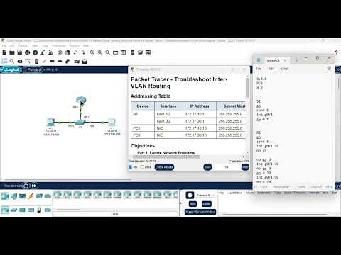 4.4.8 Packet Tracer - Troubleshoot Inter-VLAN Routing