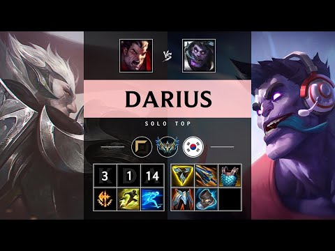 Darius Top vs Dr. Mundo - KR Challenger Patch 25.14