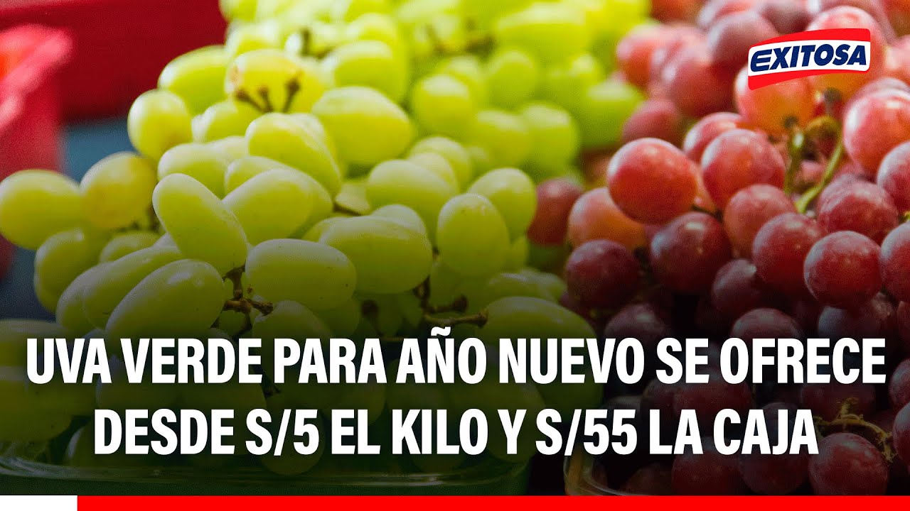 🔴🔵 Rímac: Uva verde para Año Nuevo se ofrece desde S/5 el kilo y S/55 la caja