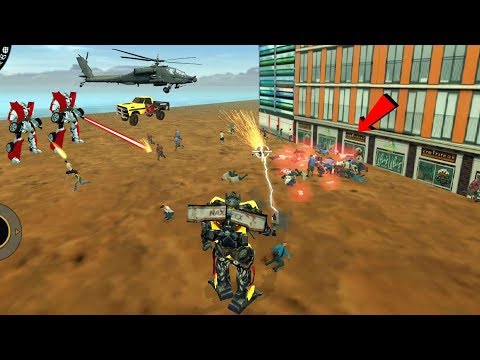 Vegas Crime Simulator - (Transformer captured the Harbour) - Kill Car robot with Spark Laser Weapons