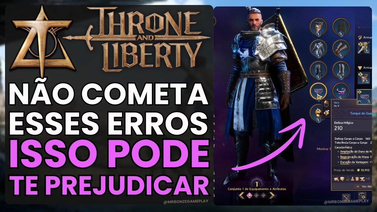 5 Coisas que você NÂO DEVE FAZER no Jogo Throne and Liberty | 2024 | Durante o Leveling
