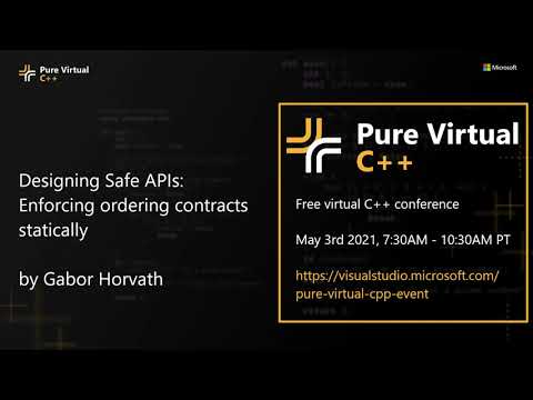 Designing Safe C++ APIs with Gabor Horvath