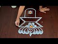 Maha Shivarathri Special Rangoli 5 3dots Shivarathri Muggulu Shiva Lingam Muggulu Rang Kaa Rangoli