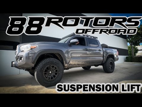 2019 Magnetic Grey Metallic Toyota Tacoma Bilstein Lift on Fuel Offroad Wheels