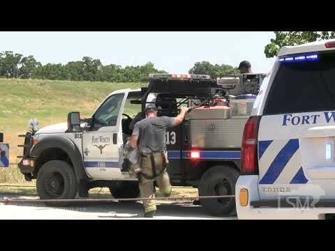 07-19-2023 Fort Worth, TX  - 2 alarm brush fire gets close to mobile home community