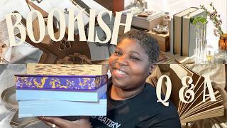 BOOKISH Q&A 📖🌱🩷 answering your bookish questions! #booktok #booktube #reading #bookstagram #read