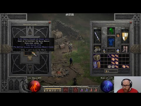 D2R 2.4 - GG Small Charm Reroll - Necromancer Only Holy Grail day9