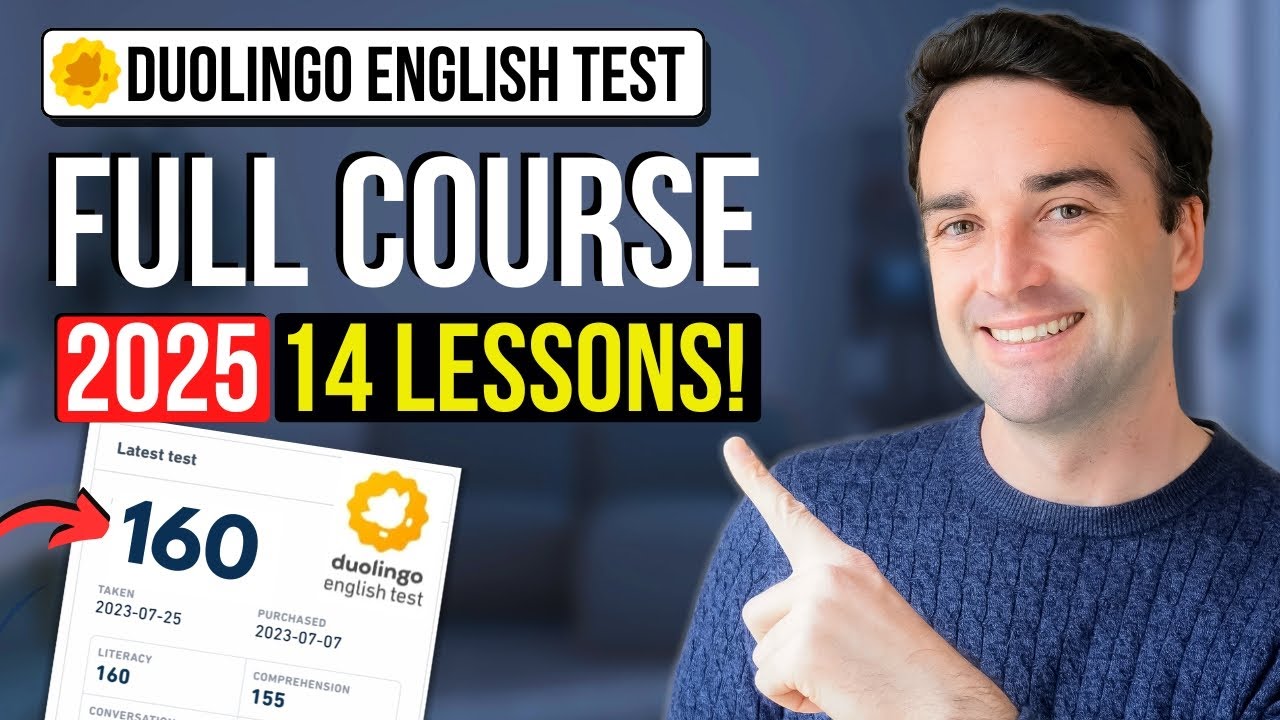 Duolingo English Test 2025 Full Course - Master Every Question Type!