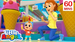 Trip To The Mall | Learn Safety in Public with Little Angel | Moonbug Kids - Fun Stories and Colors