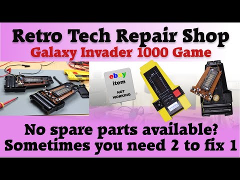 Galaxy invader 1000 handheld game. No spare parts available? Sometimes you need 2 to fix 1.