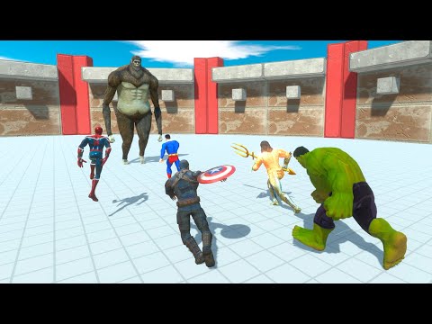 Beast Titan vs Superheroes - Animal Revolt Battle Simulator