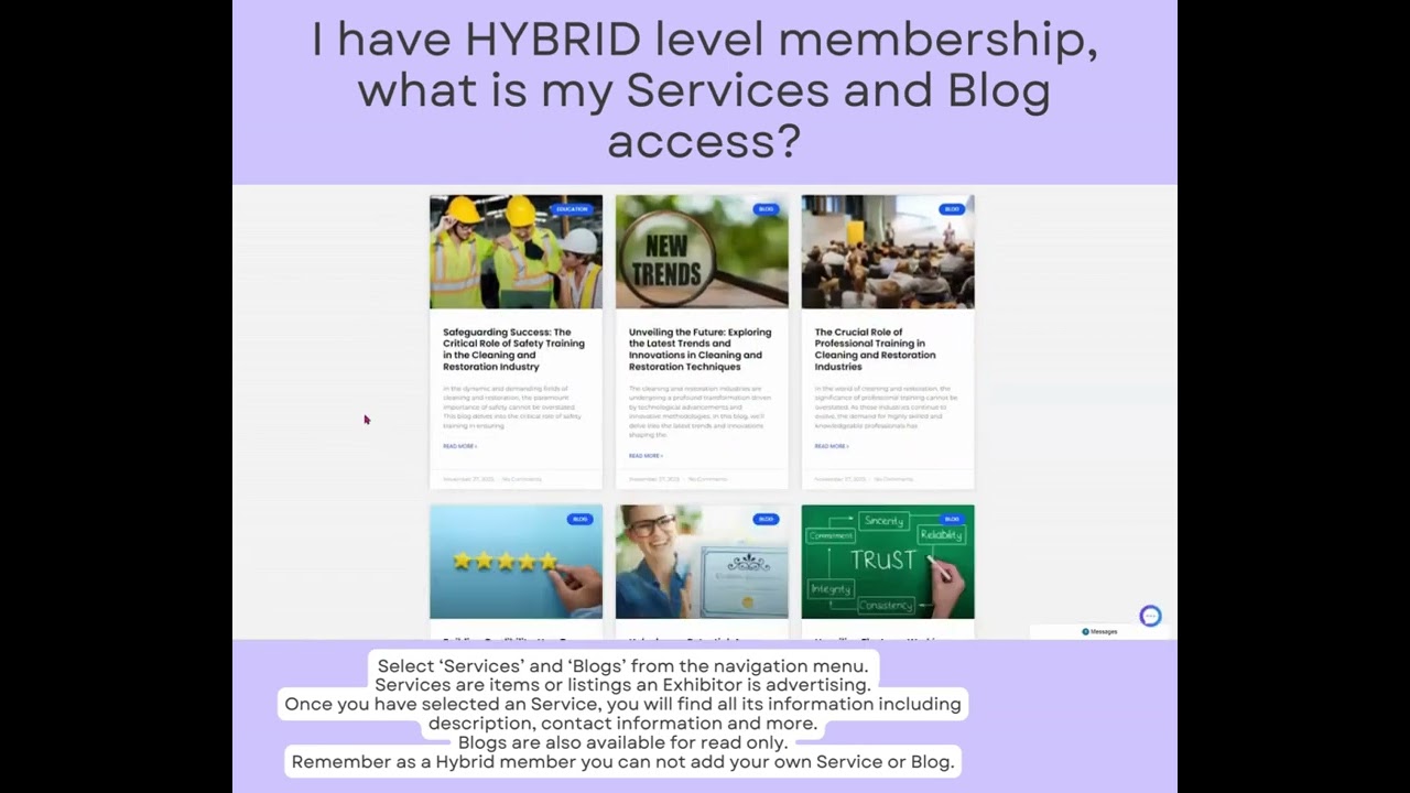 Hybrid - Services and Blogs Access