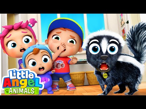 STINKY Skunk Song | Fun Animal Sing Along Songs by Little Angel Animals