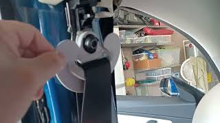 Fixing another rattle noise from the seat belt on the driver side B pilar.