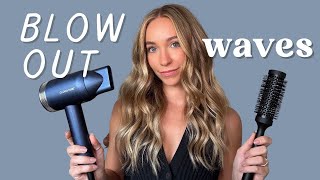 How to Blow Out Waves with a Hair Dryer & Round Brush