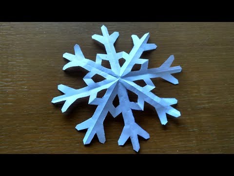 Comment Faire un Flocon de neige en papier Facile TUTO