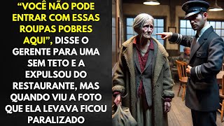 “Você Não Pode Entrar Com Essas Roupas Pobres Aqui”, Disse o Gerente Para Uma Sem Teto e a...