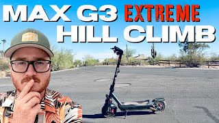 Enough low end torque? Segway Ninebot Max G3 tackles the Extreme Hill Climb!