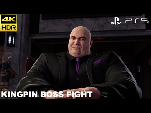 KINGPIN BOSS FIGHT (PS5 4K)-SPIDER-MAN REMASTERED