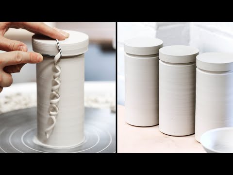 Revisiting Porcelain - Throwing and Trimming Jars