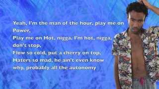 Childish Gambino - Dream / Southern Hospitality / Partna Dem - Lyrics