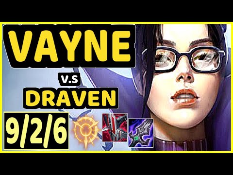 VAYNE vs DRAVEN - 9/2/6 KDA BOTTOM ADC GAMEPLAY - BR Ranked MASTER