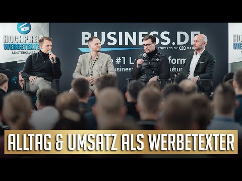 Das Leben eines 6-stelligen Werbetexters: Q&A vom BUSINESS.DE Event mit erfolgreichen BAULIG-Kunden