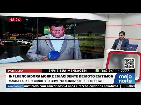 Influenciadora morre em acidente de moto em Timon | Patrulha
