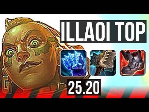 ILLAOI vs OLAF (TOP) | 7 solo kills, Dominating | EUW Master | 25.20