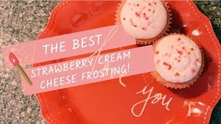 strawberry cake with cream cheese frosting from scratch