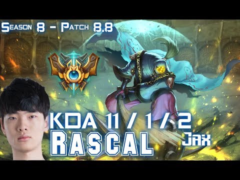 Rascal JAX vs IRELIA Top - Patch 8.8 KR Ranked