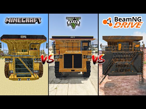 Minecraft DUMP TRUCK VS GTA 5 DUMP TRUCK VS BeamNG Drive DUMP TRUCK - WHO IS BEST?