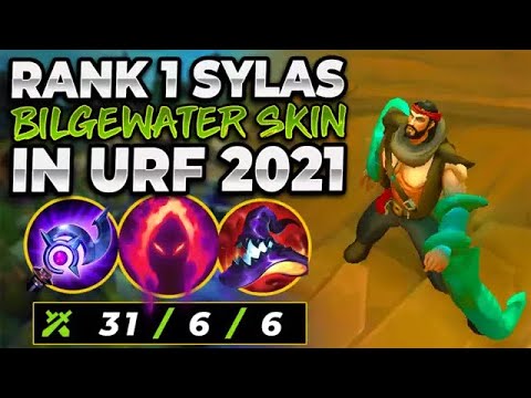 Rank 1 Sylas NEW Bilgewater Sylas Skin in URF 2021! | Armooon | League of Legends