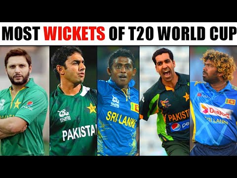 ICC Man's T20 World Cup Most Wickets Top 5 Bowlers | Most Wickets For T20 World Cup 2007 to 2016