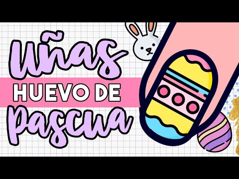¡AMO ESTOS COLORES! · UÑAS HUEVO DE PASCUA 🐰