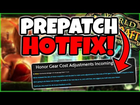 HUGE HOTFIX Coming To TBC Prepatch on Anniversary Servers!