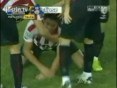 Estudiantes - Nacional. Gol de Galván (1-0)