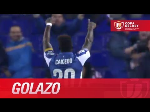 Golazo de Caicedo por la escuadra (1-0) en el RCD Espanyol - Sevilla FC